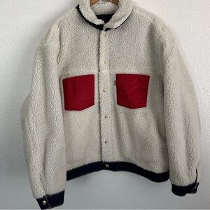 Levi’s Lunar New Year Rabbit Men's Reversible Sherpa Trucker Jacket NEW